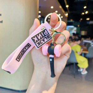 Black pink keychains
