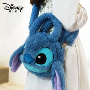 Stitch plush handbag