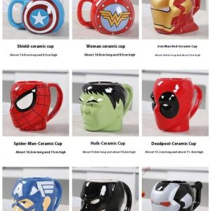 Marvel and DC characters mugs
