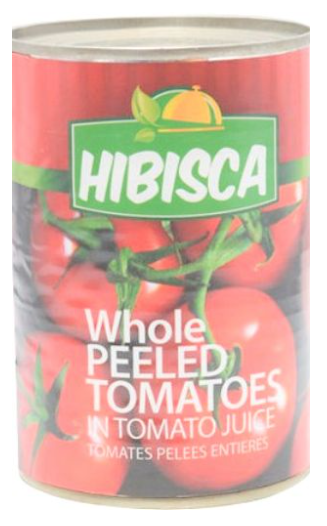 Hibisca Whole Peeled Tomato 400g